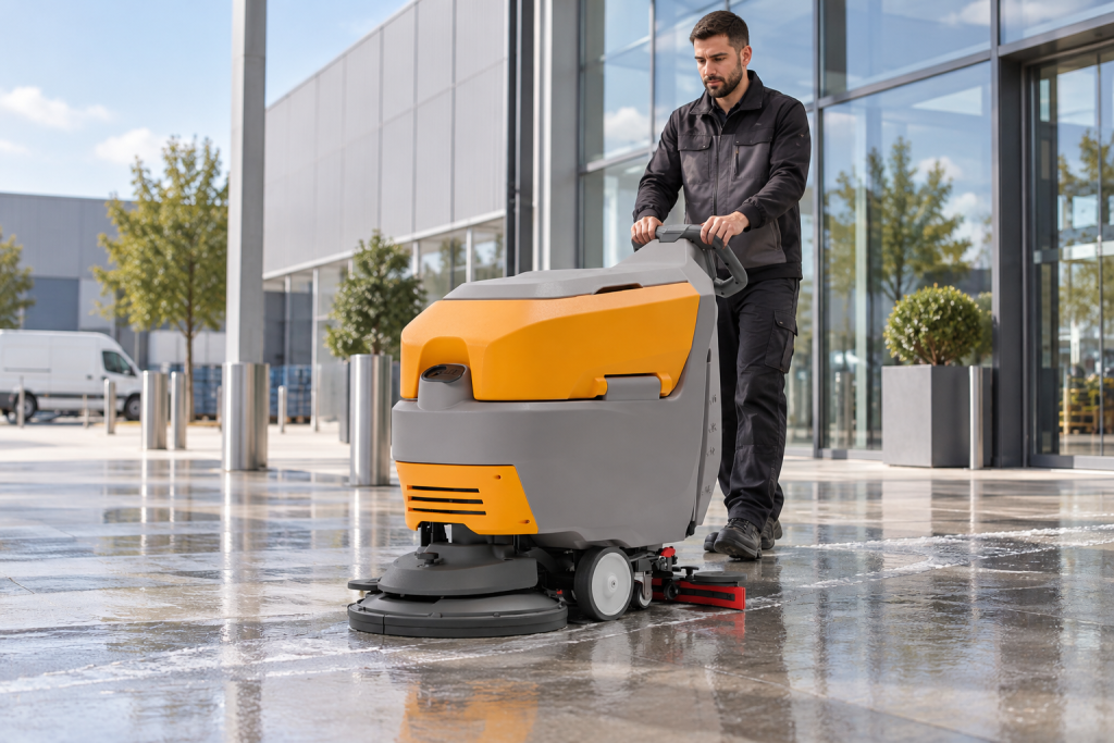 Autolaveuse TREX55C en situation professionnelle