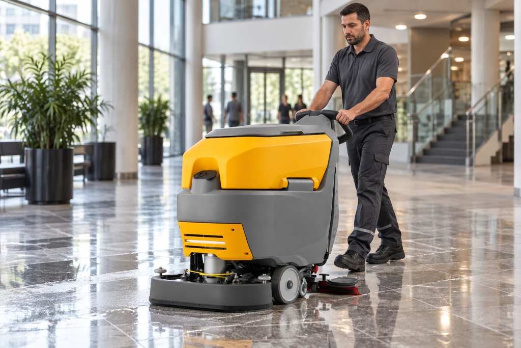 Autolaveuse TREX60 en situation professionnelle