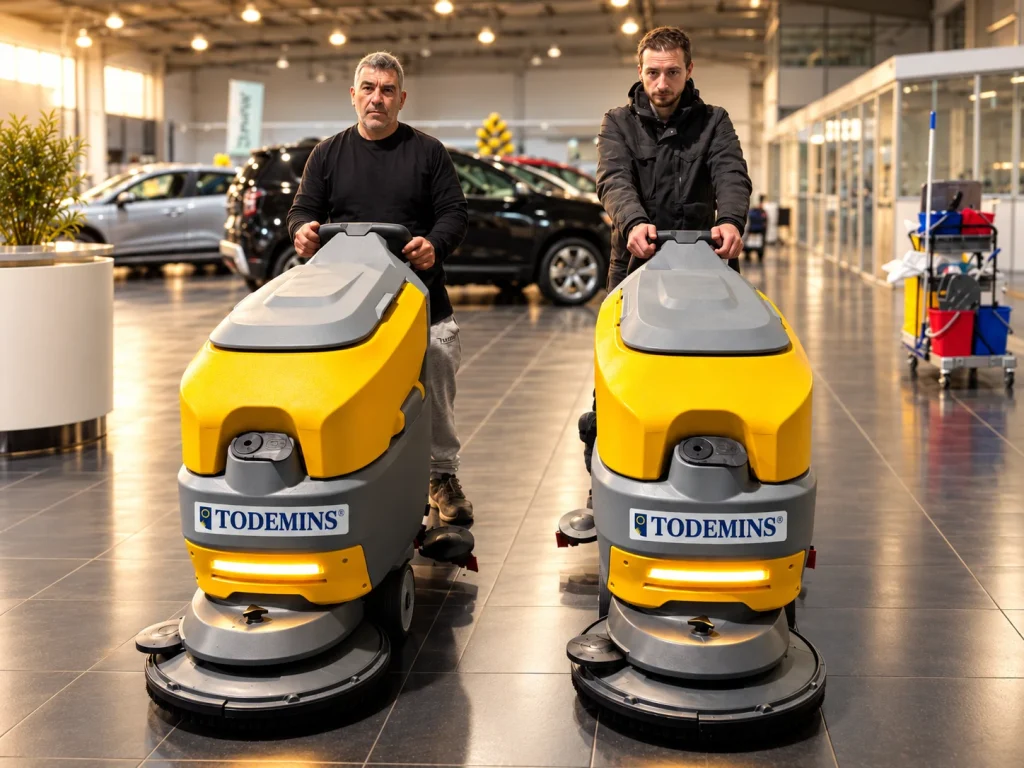 Autolaveuses dans une concession automobile